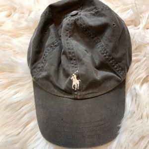Grey polo hat